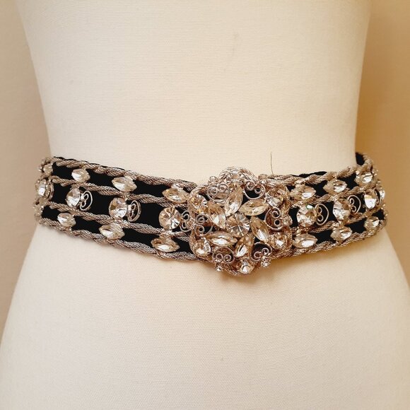 Rhinestone Embellished Belt - Picture 2 of 13